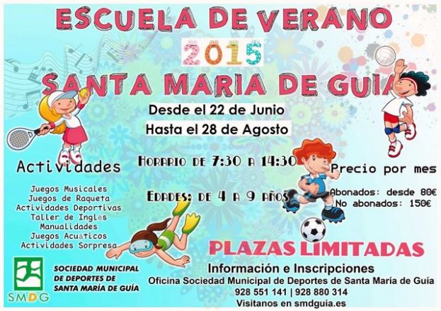 Guía: En marcha del 22 de junio al 28 de agosto una Escuela de Verano