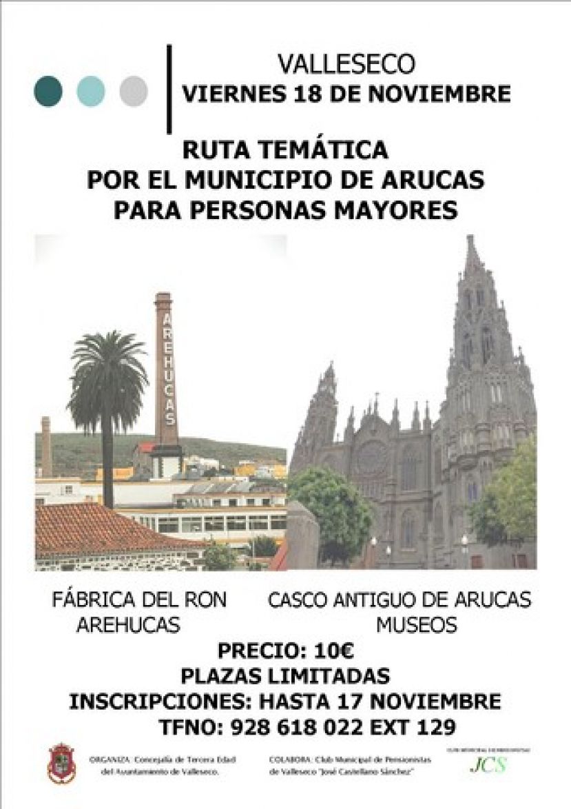 Los mayores de Valleseco se van de visita al municipio de Arucas