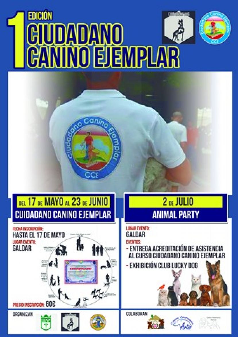 G&aacute;ldar: La Animal Party G&aacute;ldar trae el curso Ciudadano Canino Ejemplar
