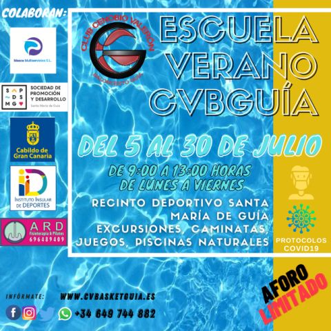 Vuelve la escuela de verano del Cenobio Valerón Basket Guía