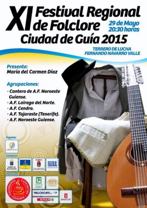 Gu&iacute;a: Se celebra este viernes el XI Festival Regional de Folclore &ldquo;Ciudad de Gu&iacute;a"