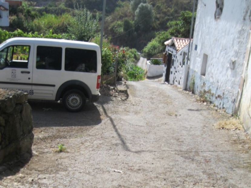 Teror: Inicio de las obras de construcci&oacute;n del alcantarillado de Lo Montero