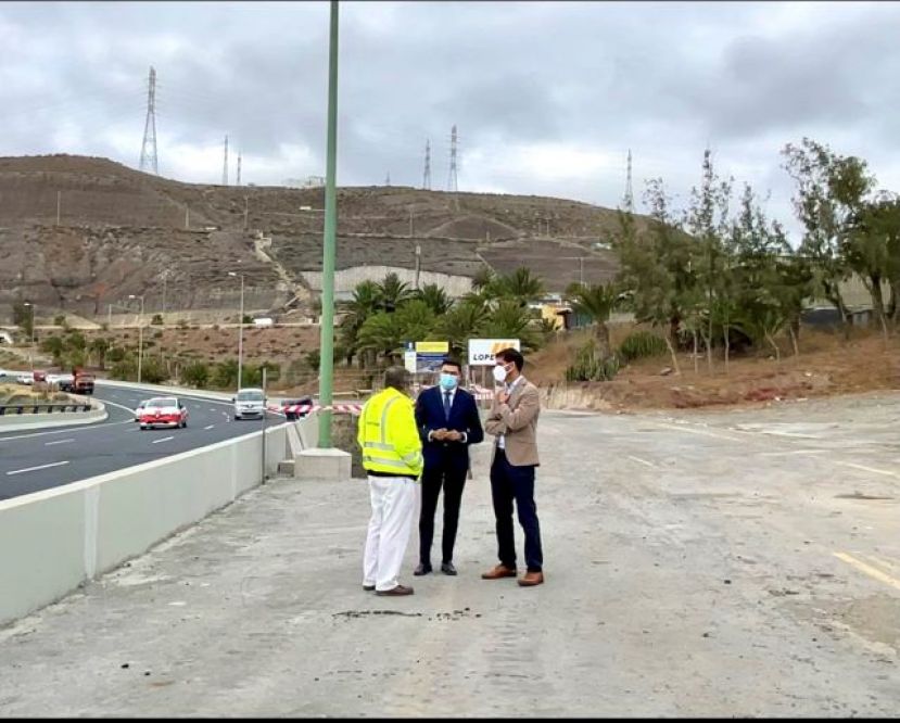 La Consejería de Obras Públicas, Infraestructuras, Transporte y Movilidad concluye las obras de reparación de la GC-1 en la zona del Tívoli