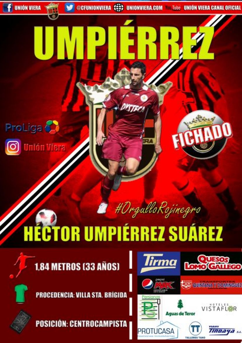 Fútbol: Héctor Umpiérrez, más galones para la medular del Unión Viera