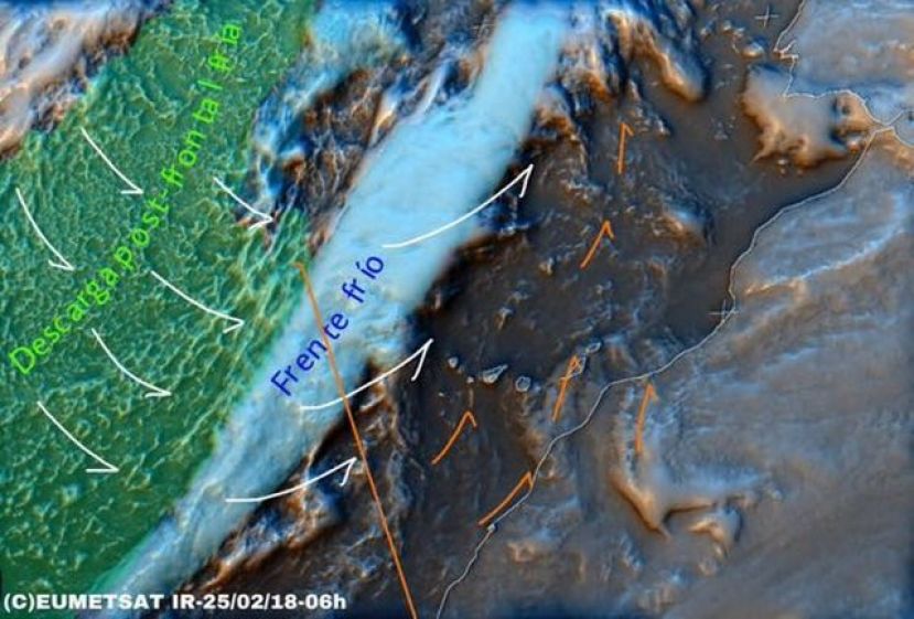 La borrasca toca La Palma y tardar&aacute; 5 horas en llegar a Gran Canaria