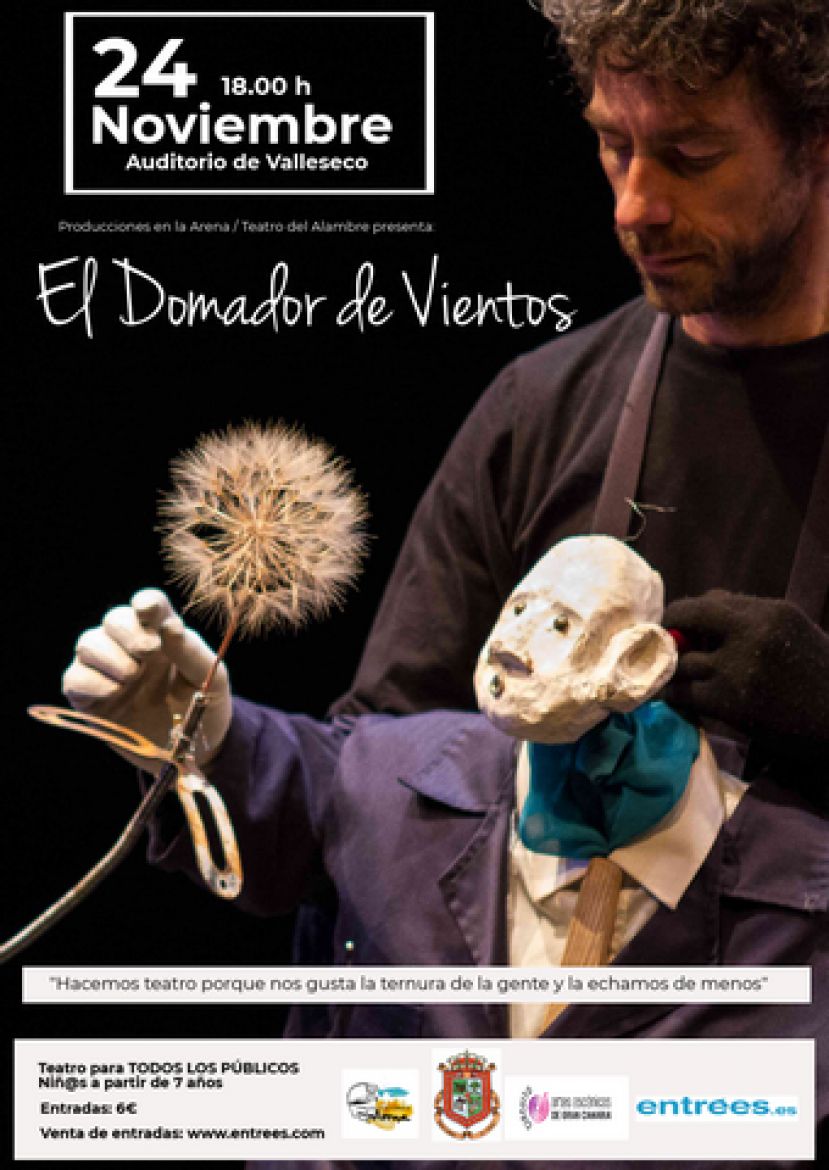 La obra 'El Domador de Vientos' llega al Auditorio de Valleseco
