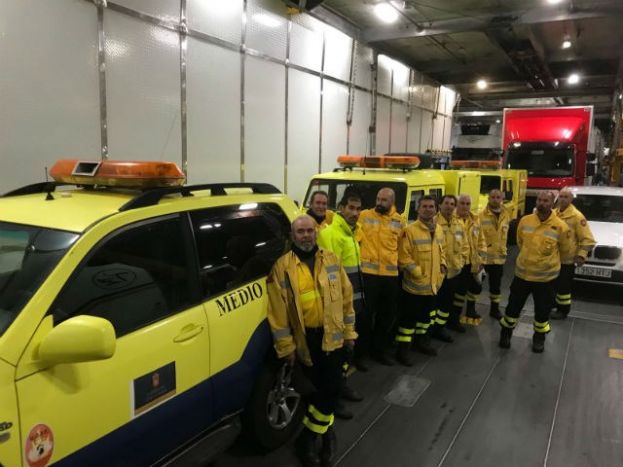 El Cabildo env&iacute;a un contingente de emergencias a Tenerife para colaborar en la extinci&oacute;n del incendio de Granadilla