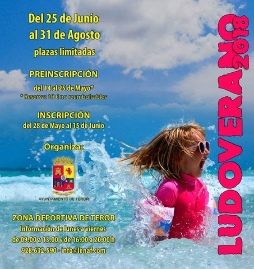 La Zona Deportiva de Teror abre el plazo de inscripci&oacute;n para el "Ludoverano 2018"