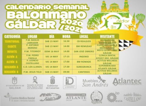 Este fin de semana tocan desplazamientos para toda la cadena del Balonmano G&aacute;ldar