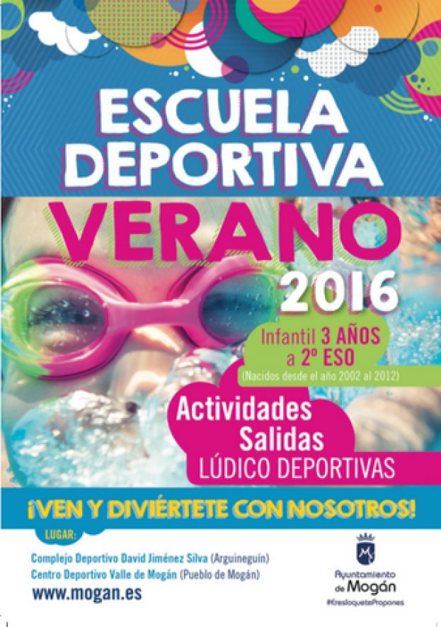 Mog&aacute;n abre las inscripciones para la Escuela Deportiva de Verano 2016