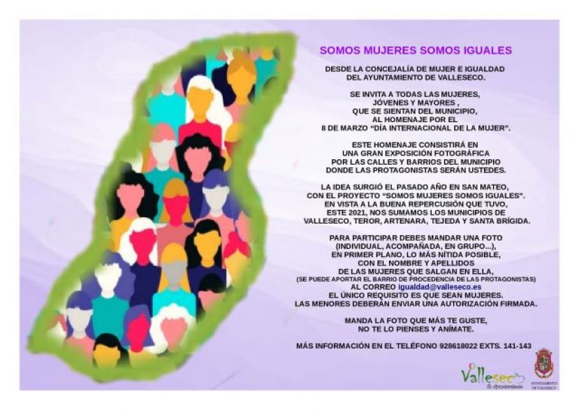 Valleseco se integra en el proyecto &ldquo;Somos mujeres, somos iguales&rdquo;