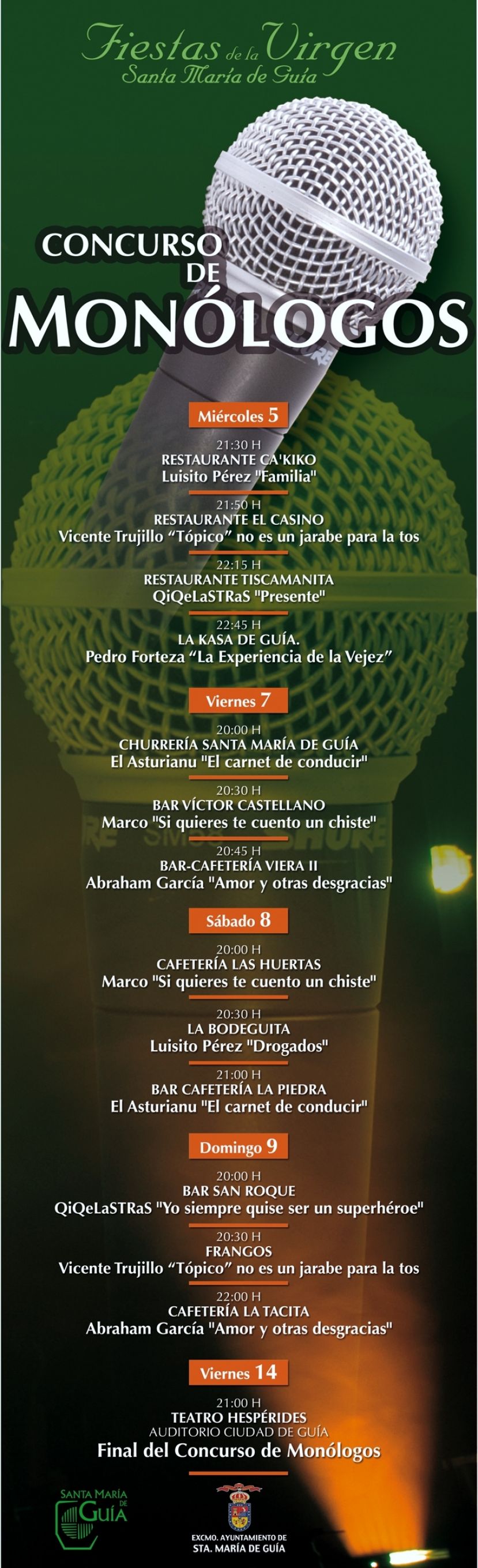 Guía: Hoy comienzan las actuaciones del concurso de Monólogos