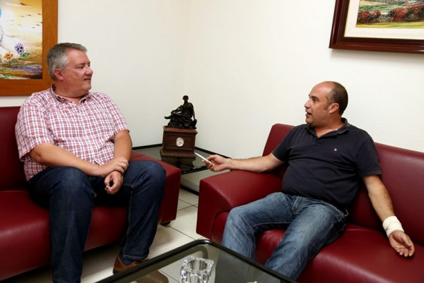 El Consejero de Cultura del Cabildo, Carlos Ruiz, visitó el municipio de Valleseco