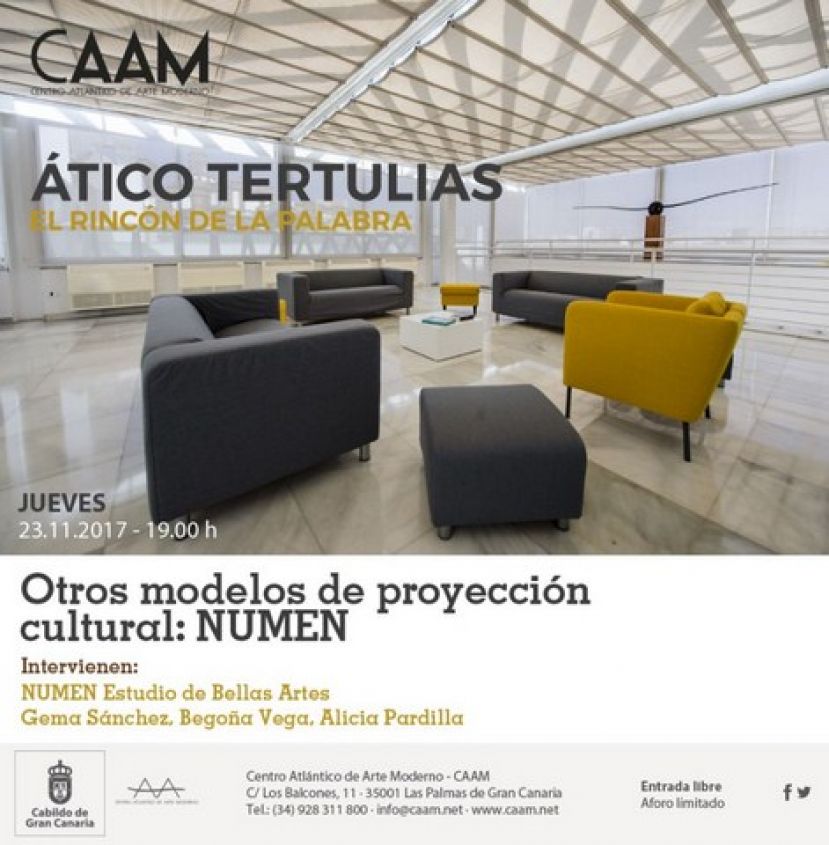Nueva edici&oacute;n de &lsquo;&Aacute;tico tertulias&rsquo; en el CAAM que abordar&aacute; otras perspectivas de desarrollo de proyectos art&iacute;sticos y gesti&oacute;n cultural