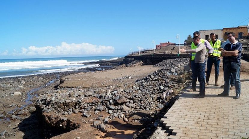 G&aacute;ldar: Amplio dispositivo de limpieza y arreglo por las fuertes lluvias