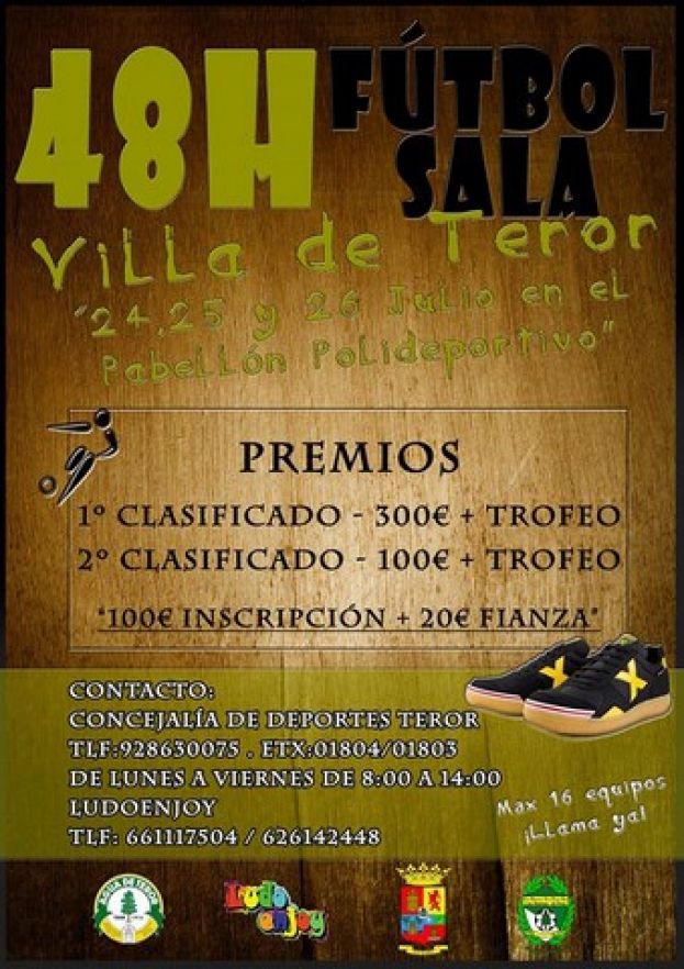 Abierta hasta el 17-07 la inscripción para las 48 horas de Fútbol Sala Villa de Teror