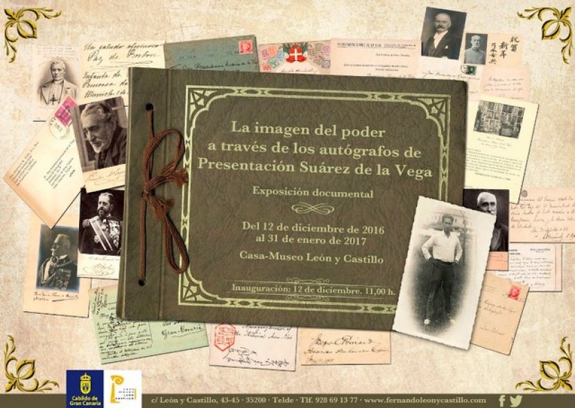 Exposición de una coleccion de autógrafos de Canarias y España