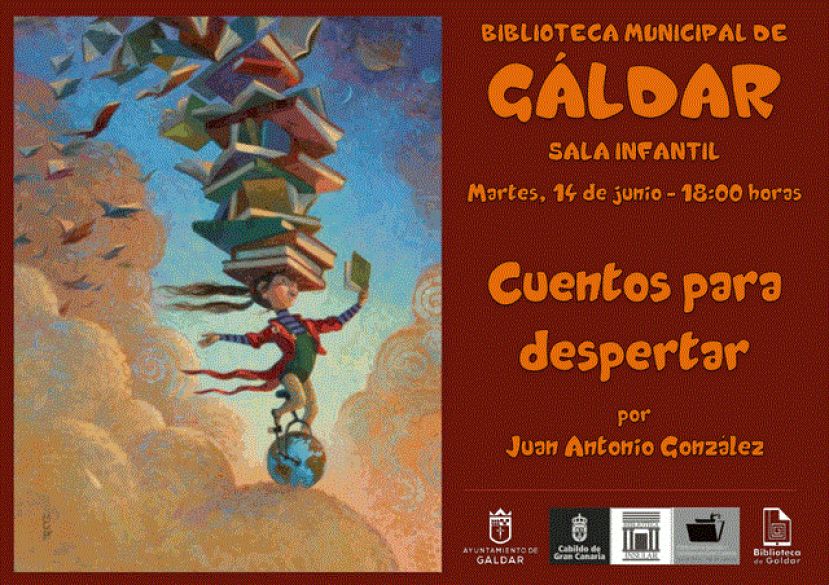 Tarde de  cuentos en la Biblioteca de G&aacute;ldar