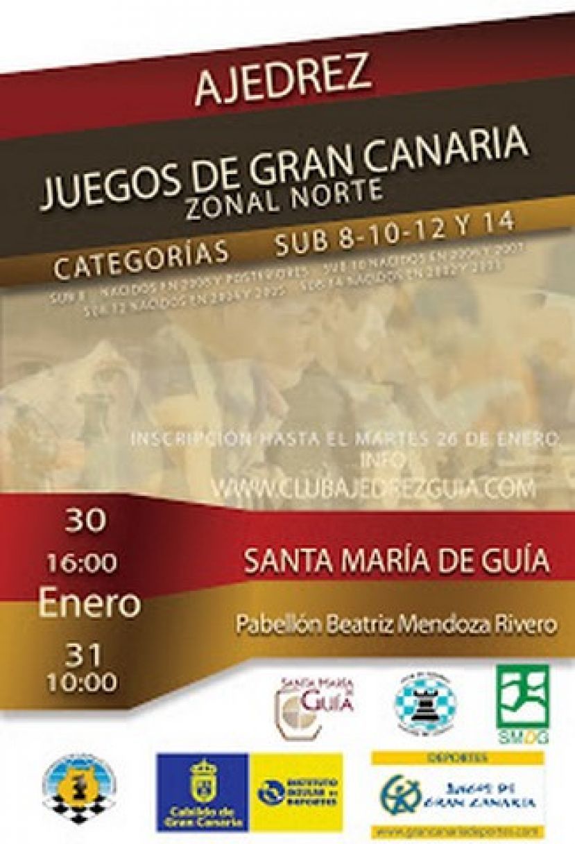 Ajedrez: Santa Mar&iacute;a de Gu&iacute;a ser&aacute; sede del Zonal de los juegos de Gran Canaria