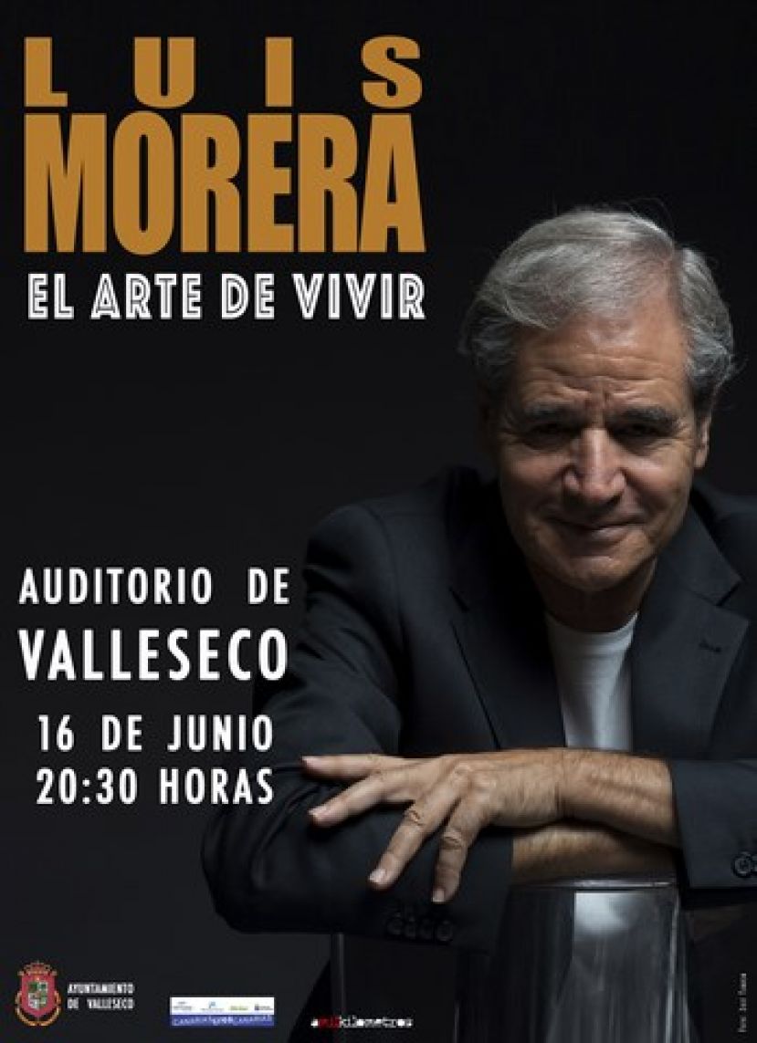 Luis Morera presenta 'El arte de vivir' en el Auditorio de Valleseco