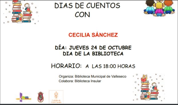 La cuentacuentos Celia S&aacute;nchez llega a Valleseco por el D&iacute;a de la Biblioteca