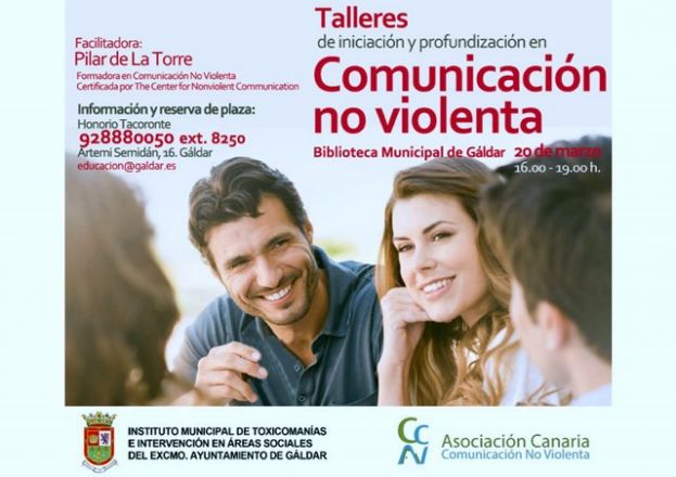 Taller de Comunicación no Violenta el próximo 20 de marzo en Gáldar