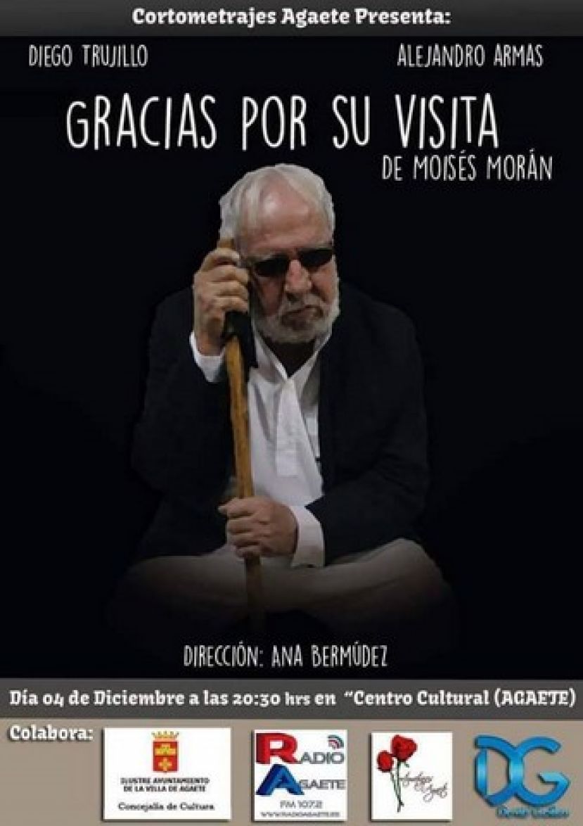 Agaete: "Gracias por su visita" a cargo de Cortometrajes Agaete, este viernes