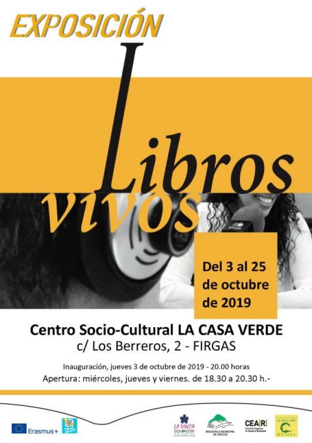 Firgas: El jueves 3 se abre la Exposici&oacute;n &ldquo;Libros Vivos&rdquo;, en LA Casa Verde