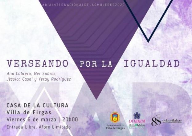 La Casa de la Cultura de Firgas acoge el evento &ldquo;Verseando por la Igualdad&rdquo;
