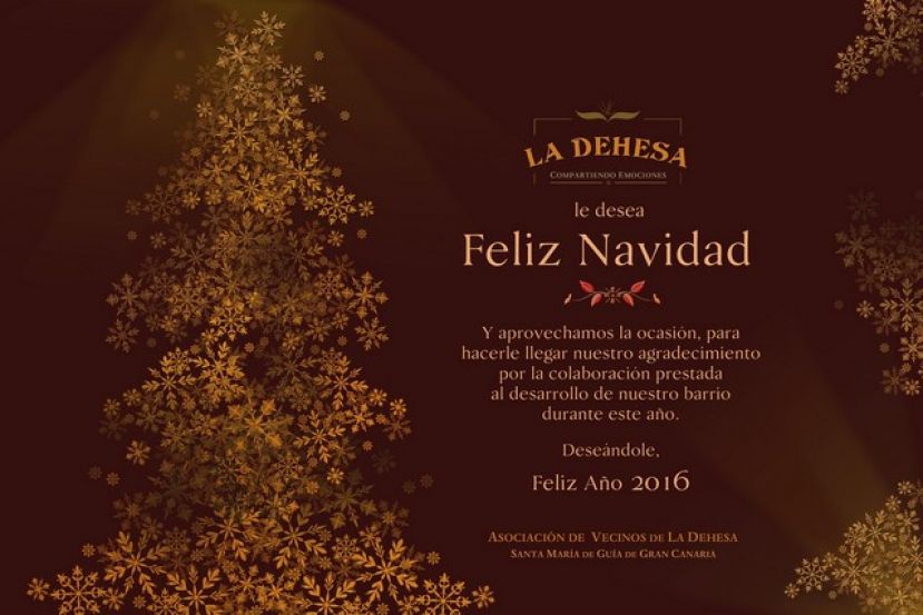 Felicitaci&oacute;n Navide&ntilde;a de la Asociaci&oacute;n de Vecinos La Dehesa de S&ordf; M&ordf; de Gu&iacute;a