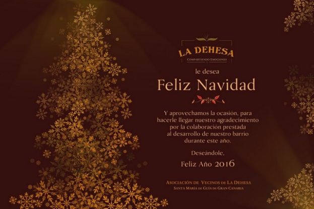 Felicitaci&oacute;n Navide&ntilde;a de la Asociaci&oacute;n de Vecinos La Dehesa de S&ordf; M&ordf; de Gu&iacute;a