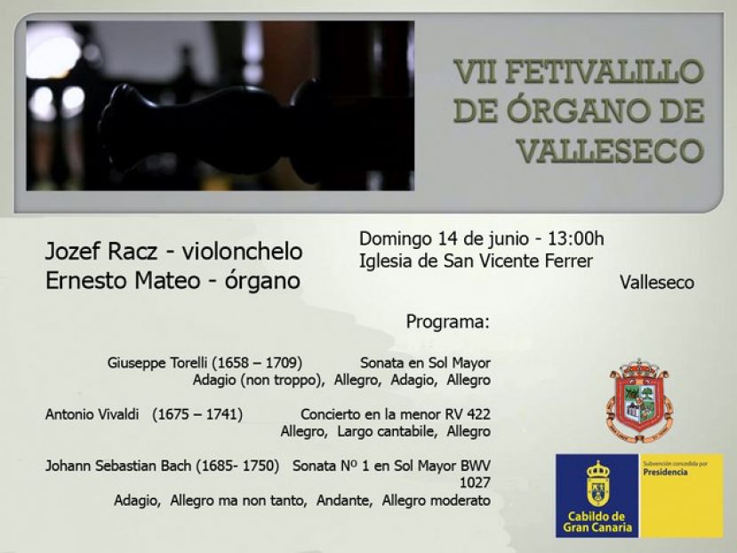 Valleseco: VII Festivalito de Órgano Histórico