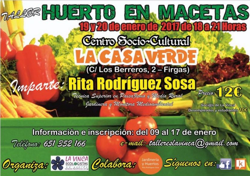 LA VINCA Ecologista en Acci&oacute;n retoma su programa formativo