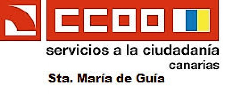 Nota de Prensa del sindicato de CCOO en el Ayto. de Santa Mar&iacute;a de Gu&iacute;a