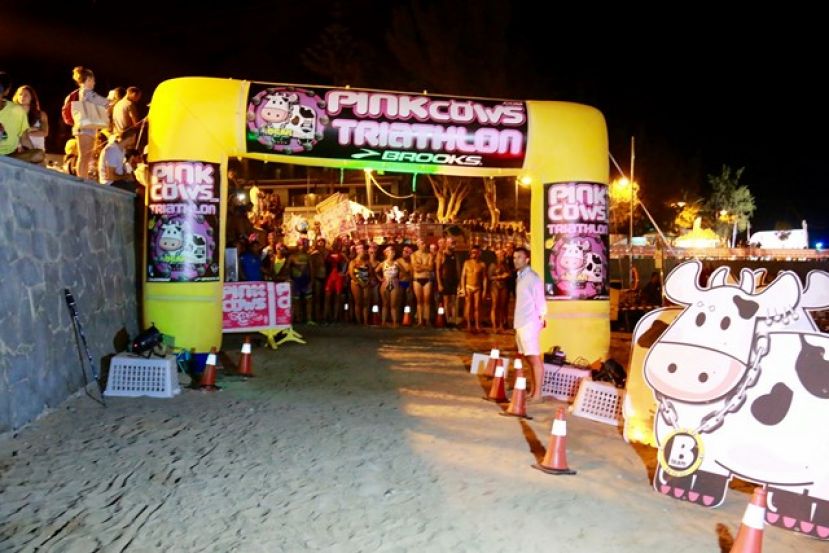 Mogán: Abián Reino y Alejandro Martel ganan el acuatlón nocturno Acuarun XXX