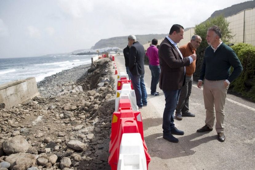 La reparación de la carretera de San Felipe finalizará a mediados de abril