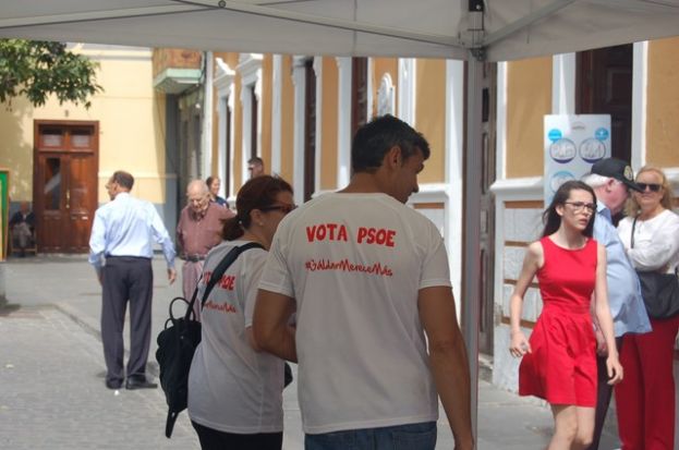 Se celebró un mitin socialista en el casco de Gáldar