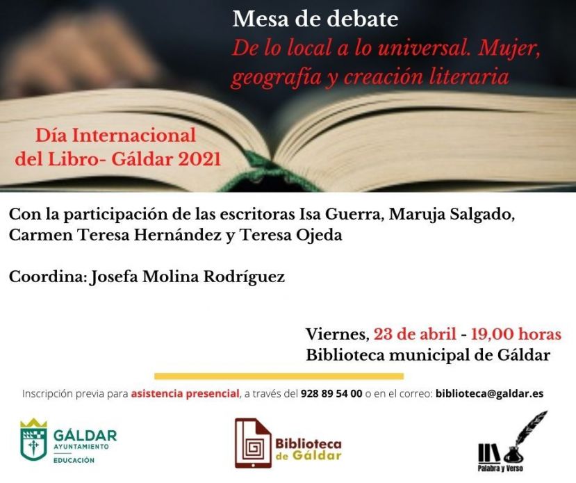 Debate literario en la Biblioteca de G&aacute;ldar por el D&iacute;a Internacional del Libro