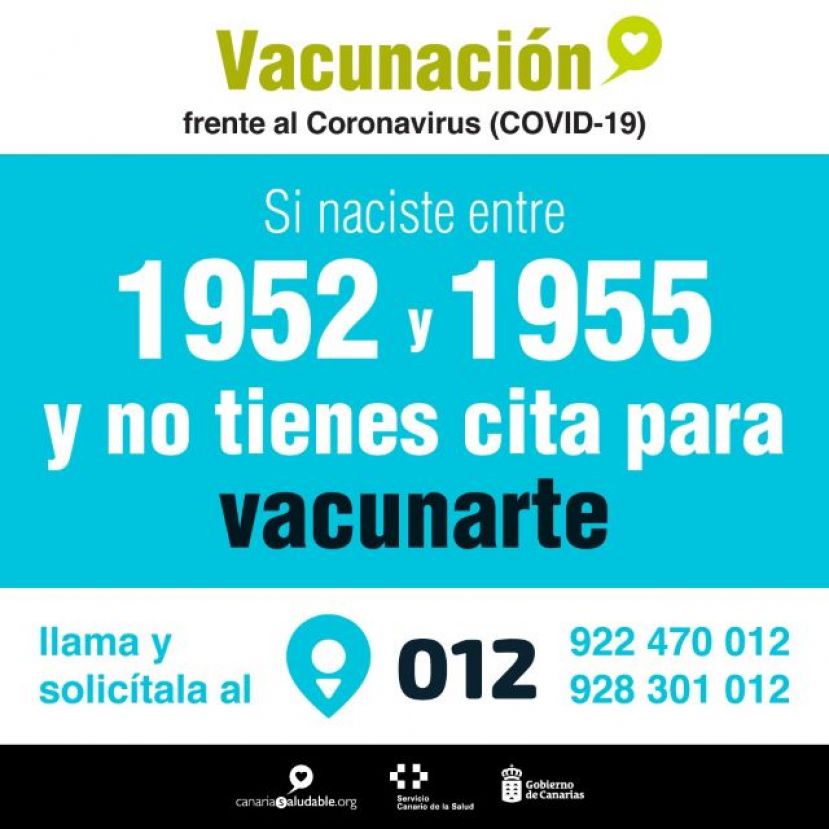 Si naci&oacute; entre 1952 y 1955 y no ha sido vacunado puede pedir cita en el 012