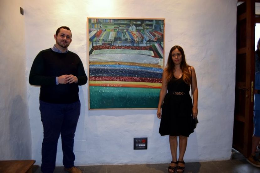 Gáldar: Abigail Ojeda, ganadora del Certamen de Pintura Antonio Padrón