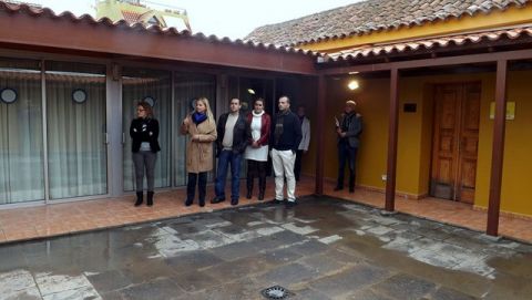 Visita en Santa Brígida a las obras que ejecuta la Consejería de Cooperación del Cabildo 