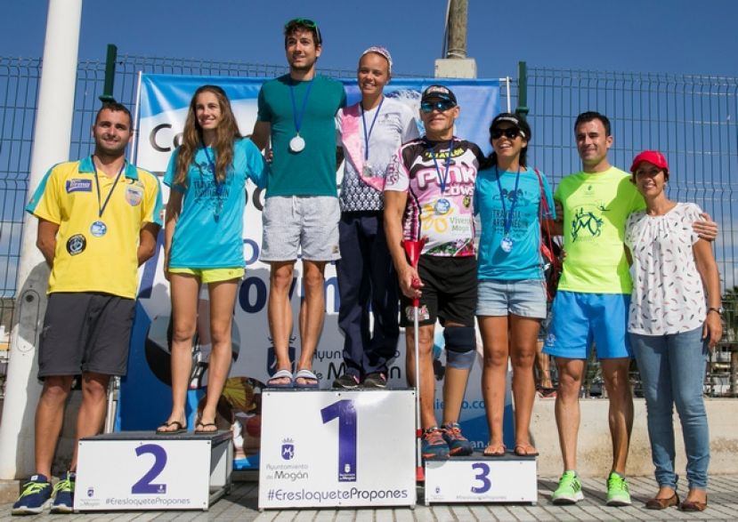 Ux&iacute;o Abu&iacute;n y Ver&oacute;nica Navarro ganan la III Traves&iacute;a a Nado Arguinegu&iacute;n-Palavaca