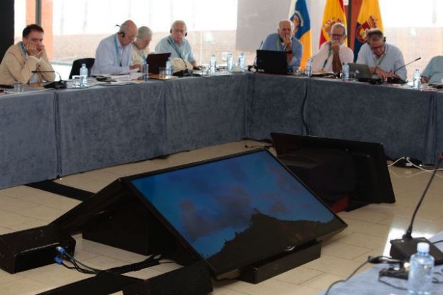 Los arque&oacute;logos Julio Cuenca y Jos&eacute; de Le&oacute;n defienden la nominaci&oacute;n de Risco Ca&iacute;do ante expertos de la Unesco reunidos en Gran Canaria