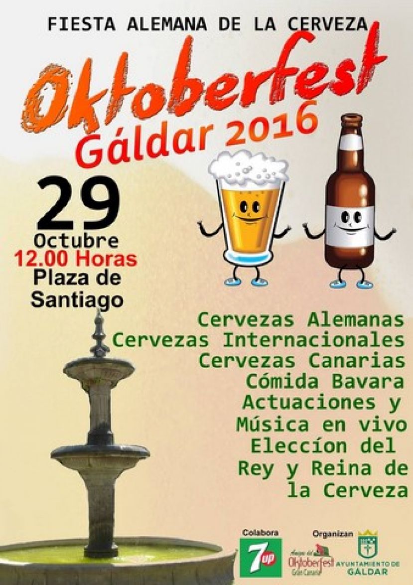 Vuelve este s&aacute;bado el OktoberFest a la Plaza de Santiago de G&aacute;ldar