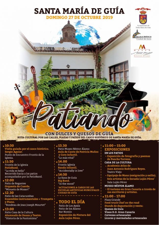 Gu&iacute;a abre en un ambiente l&uacute;dico y festivo sus casas se&ntilde;oriales con la Ruta &lsquo;Patiando&rsquo;