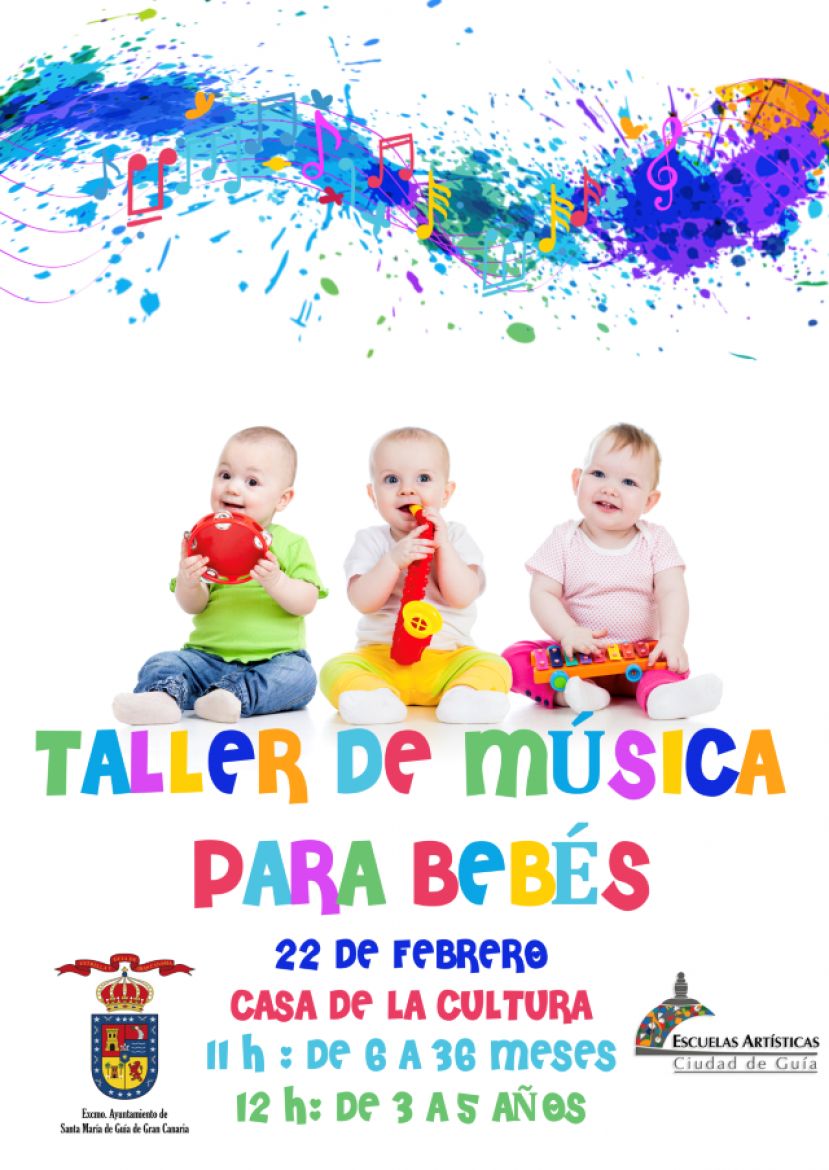 Taller de M&uacute;sica para Beb&eacute;s este s&aacute;bado en la Casa de la Cultura de Gu&iacute;a