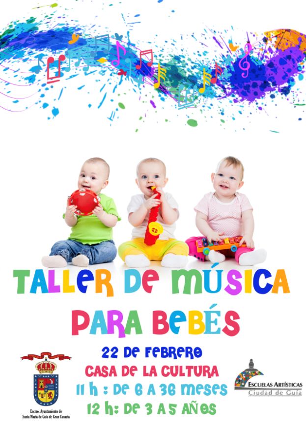 Taller de M&uacute;sica para Beb&eacute;s este s&aacute;bado en la Casa de la Cultura de Gu&iacute;a