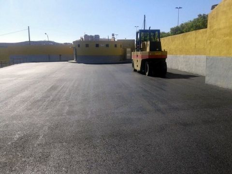 G&aacute;ldar: Asfaltados los accesos del Campo de F&uacute;tbol de Sardina