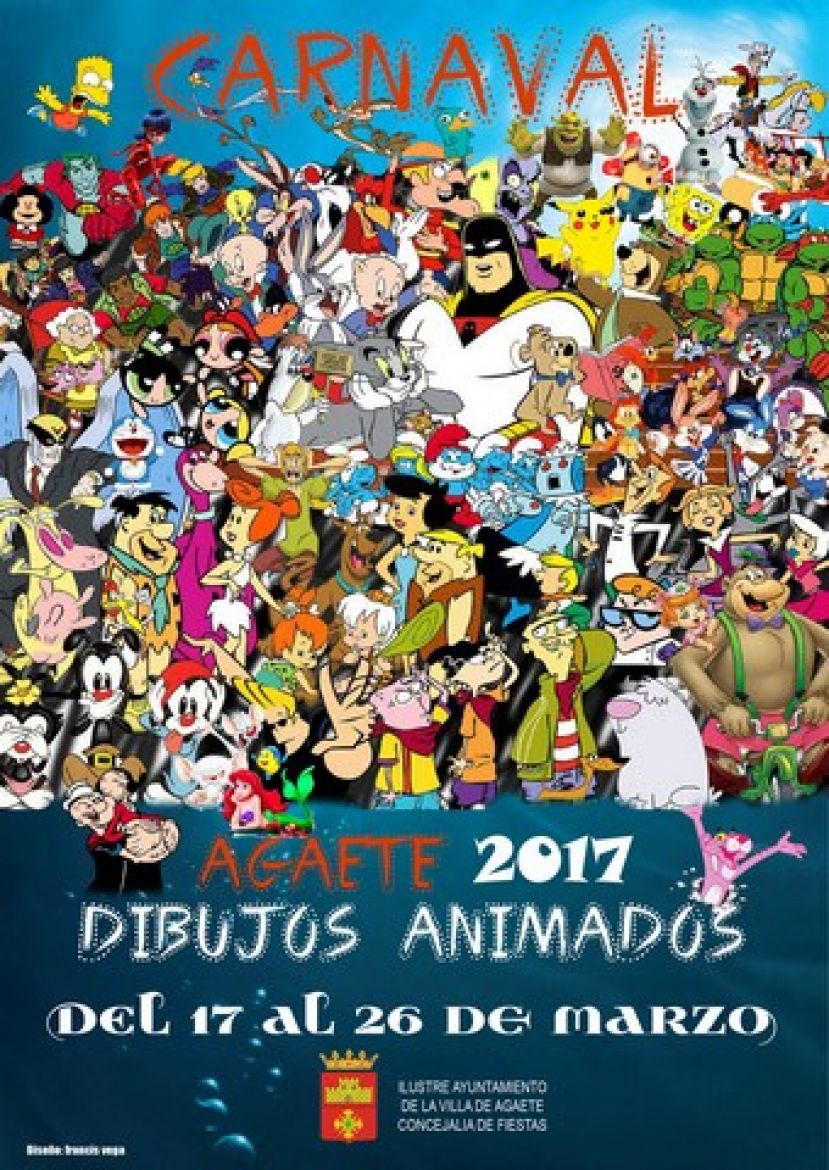 "Dibujos Animados", alegor&iacute;a del Carnaval de Agaete