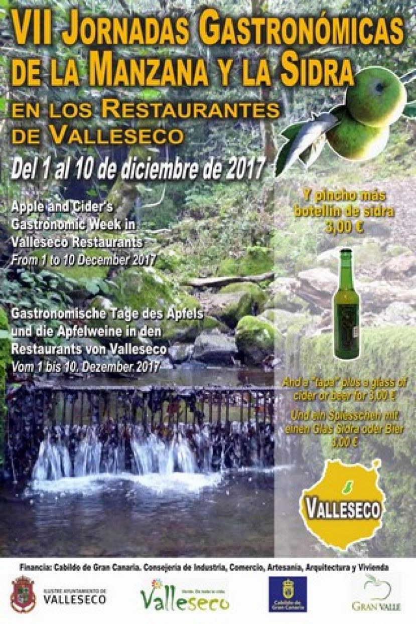 VII edición de las Jornadas Gastronómicas de la Manzana y la Sidra de Valleseco